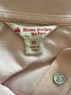 Pink Brooks Brothers Red Fleece Polo
